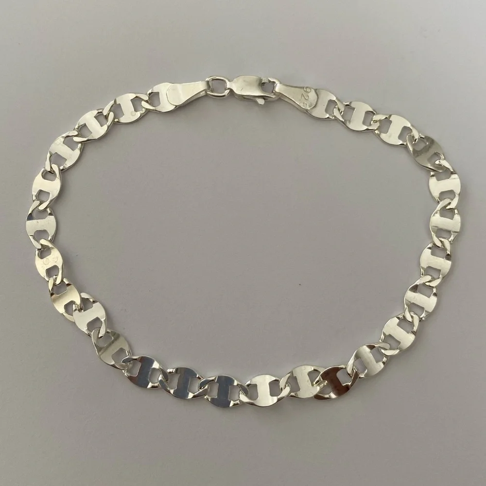 925 Silver marine 4mm bracelet